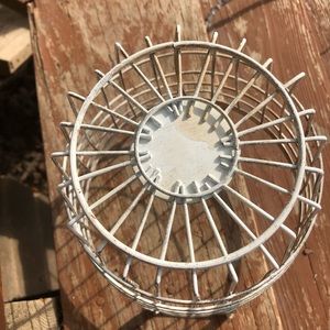 Accents - Farmhouse wire basket 8 1/2" tall Accents - Farmhouse wire basket 8 1/2" tall
